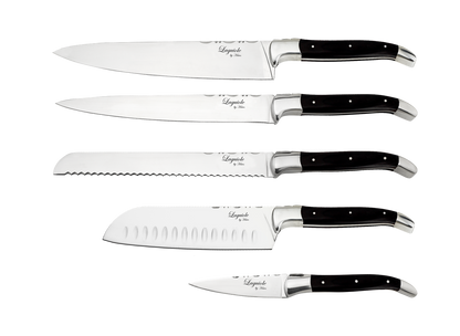 Laguiole By Hâws Chef Set 5 Pcs Black Wood