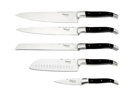 Laguiole By Hâws Chef Set 5 Pcs Black Wood