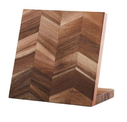 Laguiole by Hâws Magnectic knife holder 22.8x21.8x1,3 Acacia wood Herringbone style