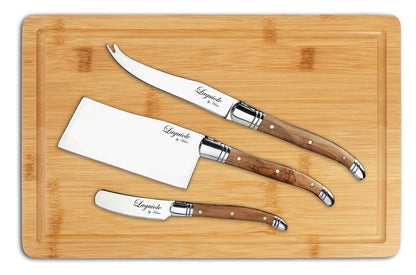 Laguiole By Hâws Cheese Set 3 Pcs + Tapas Board