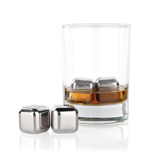 Viski Iskuber Rostfritt Stål 4-pack - Små Whiskykuber