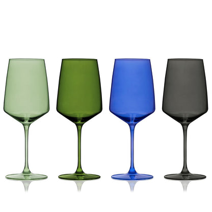 Viski Vinglas 65 cl Reserve Nouveau Seaside - Kristallglas Färgglada 4-pack