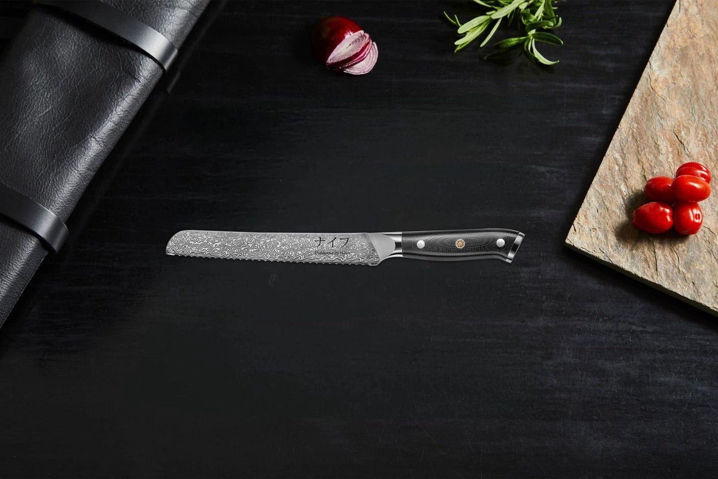 Damascus By Hâws Bread Knife 33 Cm