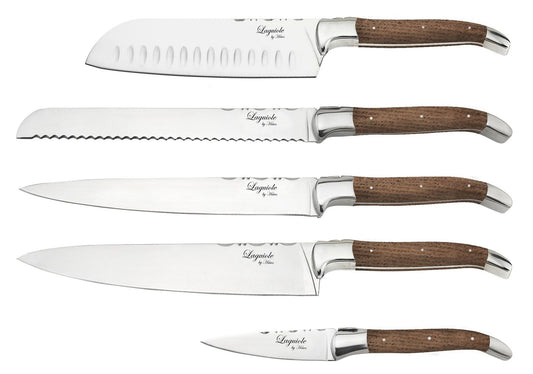 Laguiole By Hâws Chef Set 5 Pcs Oak