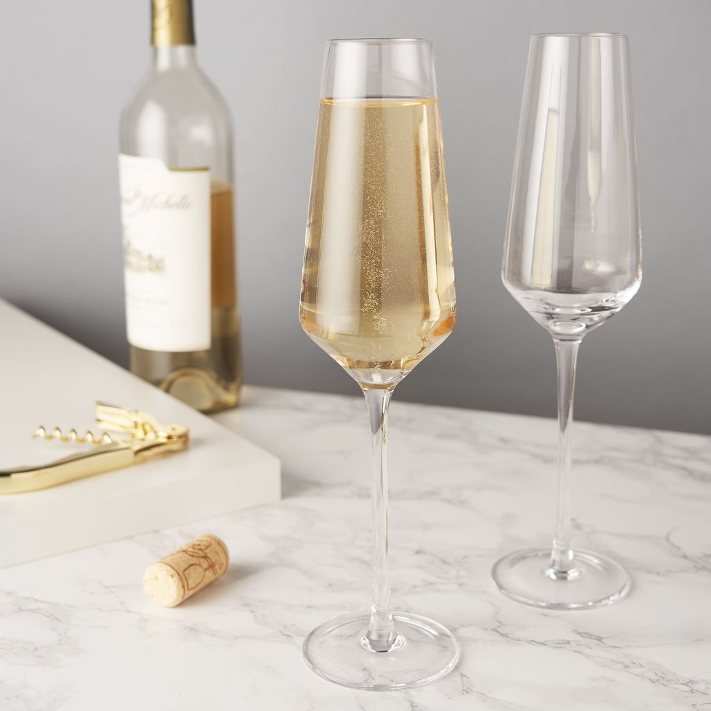 Viski Champagneflöjt Raye 24 cl - Kristallglas 2-pack