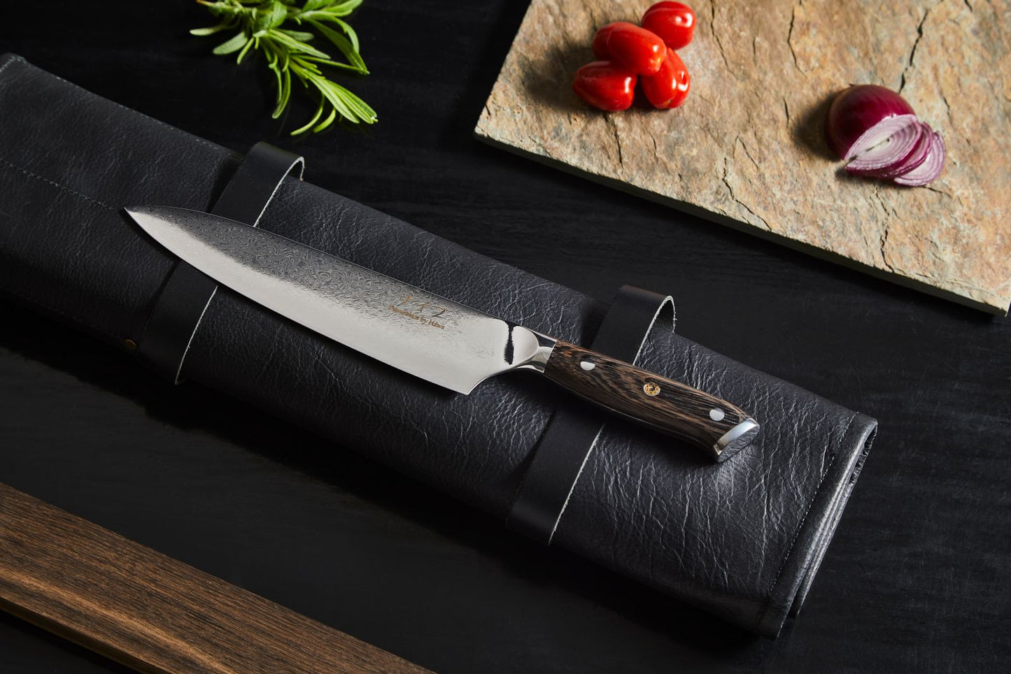Damascus By Hâws DBHCW Chef Knife 32 Cm Wengè