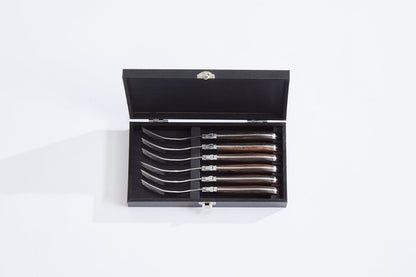 Laguiole By Hâws Steak Fork Set 6 Pcs Wengé