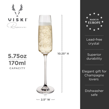 Viski Champagneflöjt Julien 17 cl - Kristallglas 4-pack