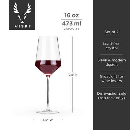 Viski Bordeauxglas Raye 47 cl - Kristallglas Rödvin 2-pack