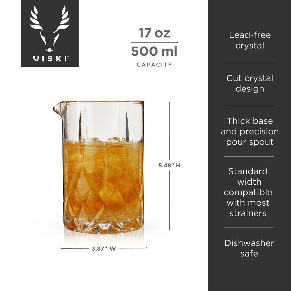 Viski Mixingglas Admiral 500 ml - Kristall med Hällpip