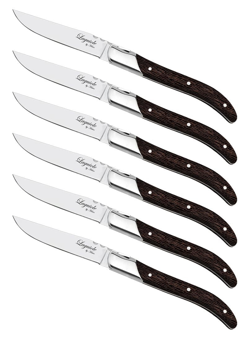 Laguiole By Hâws Steak Knife Set 6 Pcs Wengé