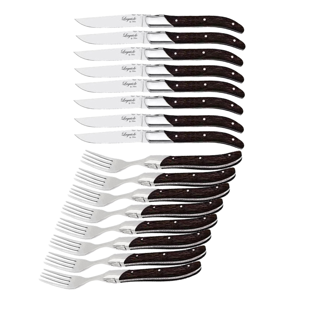 Laguiole By Hâws Steak Dinner Set 16 Pcs Wengé