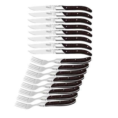 Laguiole By Hâws Steak Dinner Set 16 Pcs Wengé