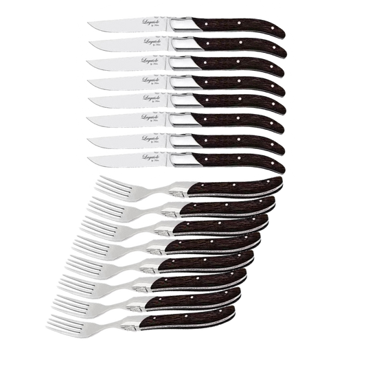 Laguiole By Hâws Steak Dinner Set 16 Pcs Wengé