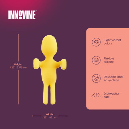 Innovine Vinmarkörer Silikon 8-pack - Färgglada Glasmarkörer