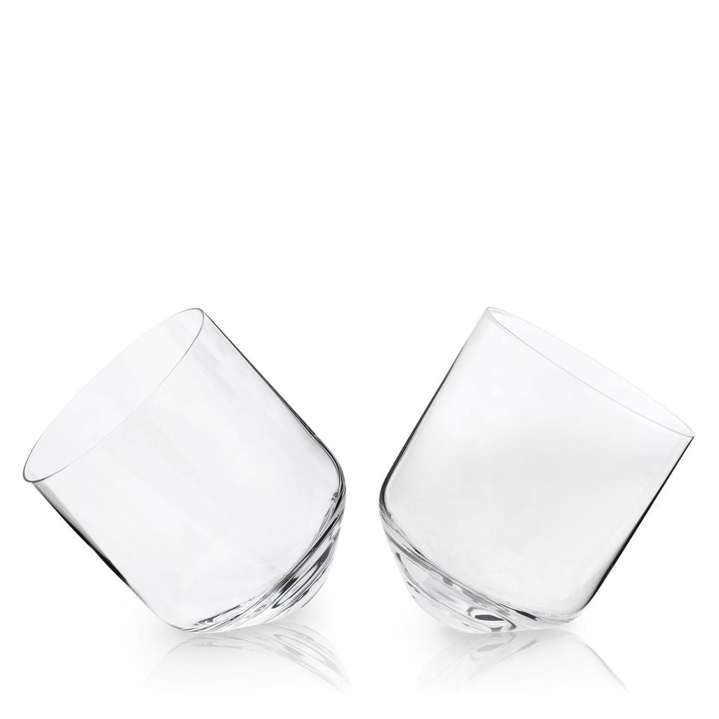 Viski Whiskeyglas Rolling 2-pack - Crystal Tumbler Luftande