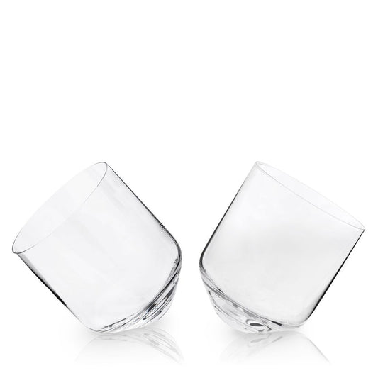 Viski Whiskeyglas Rolling 2-pack - Crystal Tumbler Luftande