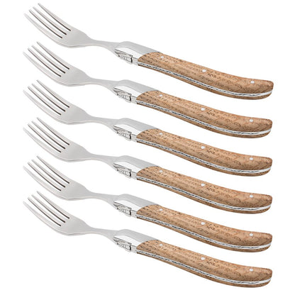 Laguiole By Hâws Steak Fork 6 Pcs Oak