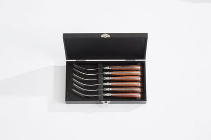 Laguiole By Hâws Steak Fork 6 Pcs Rosewood