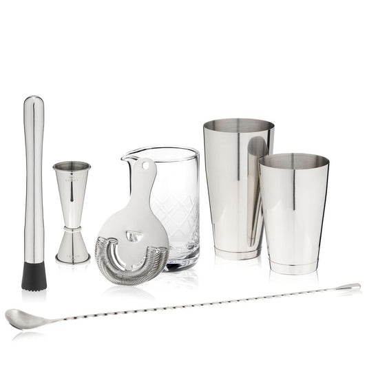 Viski Bartenderset 7 Delar - Cocktailset med Shaker och Barverktyg