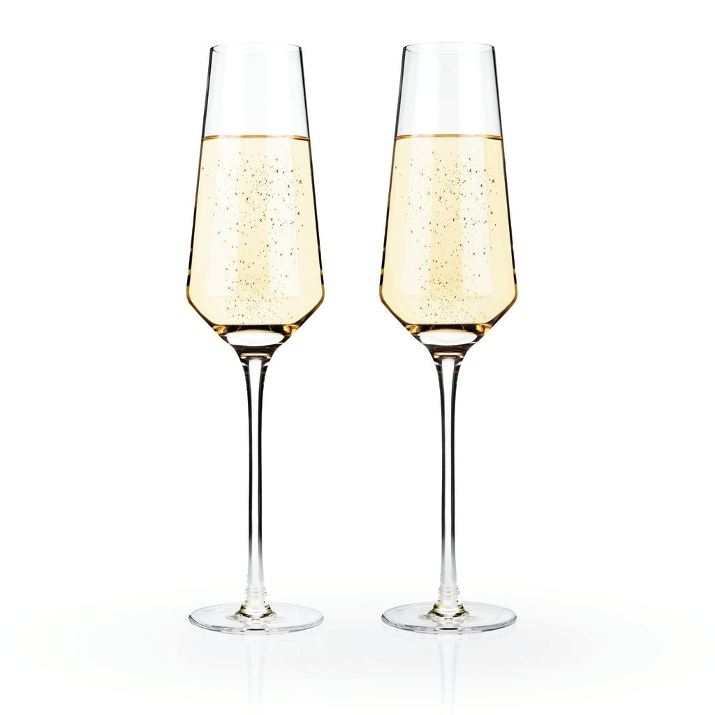 Viski Champagneflöjt Raye 24 cl - Kristallglas 2-pack