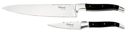 Laguiole By Hâws 2 Pcs Set Peeling/Chef Knife Black Wood
