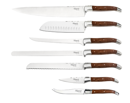 Laguiole By Hâws Chef Set 7 Pcs Rosewood