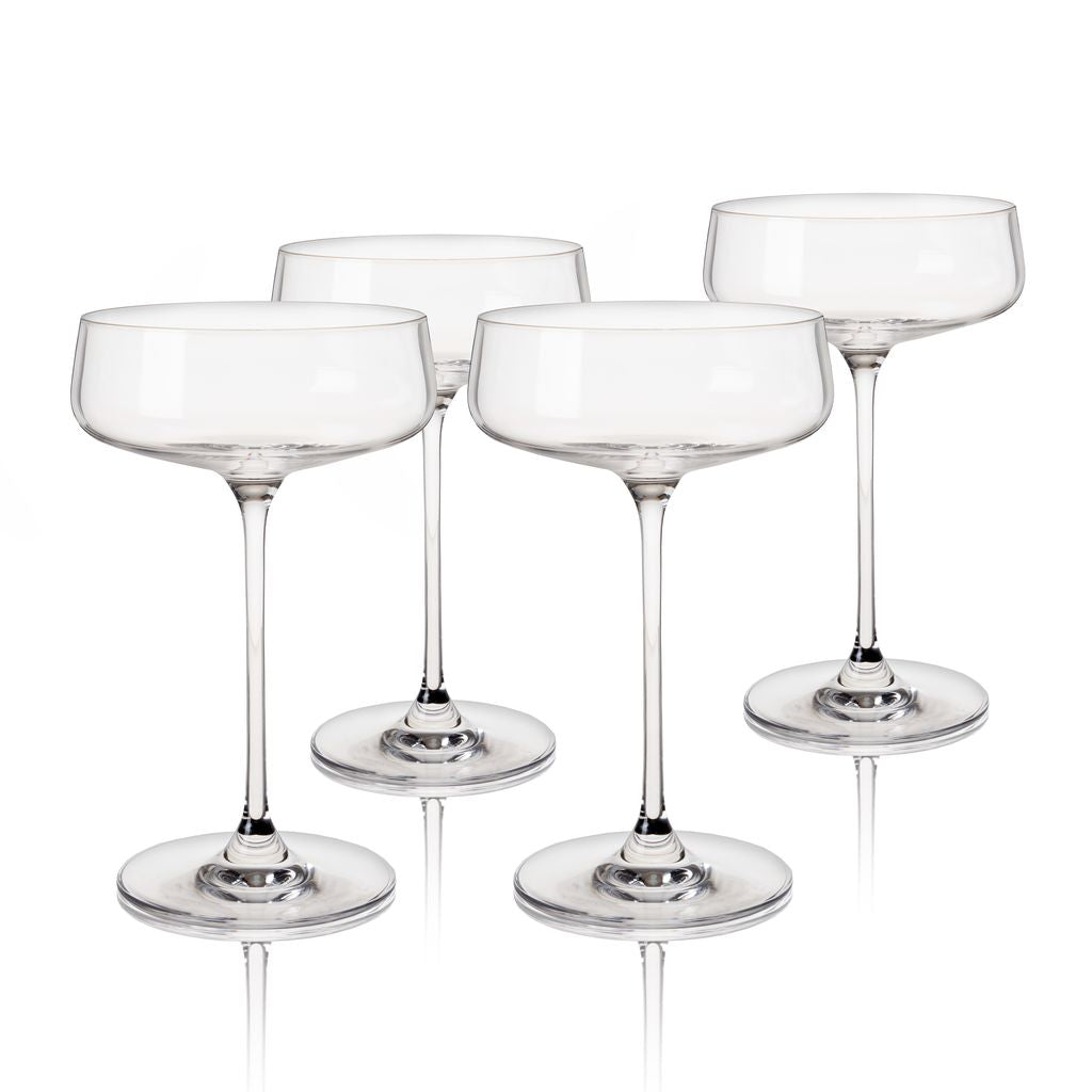 Viski Coupeglas Julien Vinklad 30 cl - Cocktailglas Kristall 4-pack
