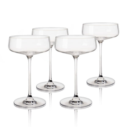 Viski Coupeglas Julien Vinklad 30 cl - Cocktailglas Kristall 4-pack