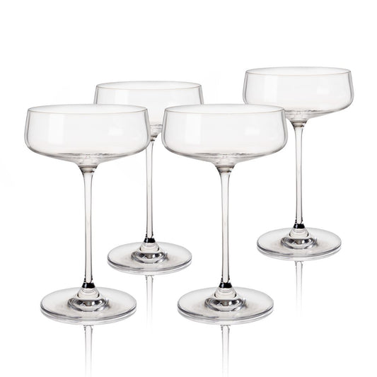 Viski Coupeglas Julien Vinklad 30 cl - Cocktailglas Kristall 4-pack
