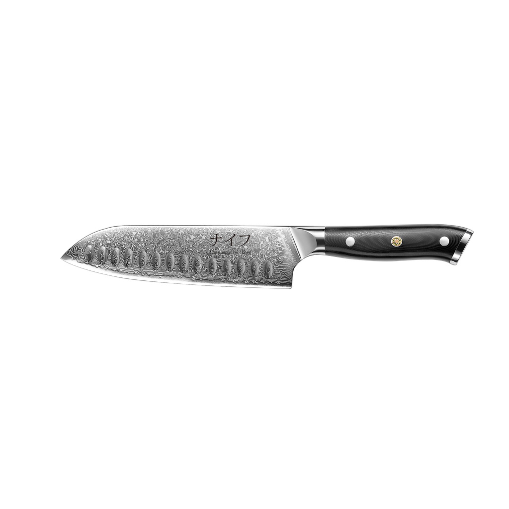 Damascus By Hâws Santoku Knife 32 Cm