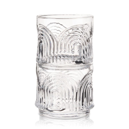 Viski Tumblerglas Deco Beau 33 cl - Kristallglas Art Deco 2-pack