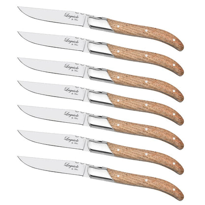 Laguiole By Hâws Steak Knife 6 Pcs Oak