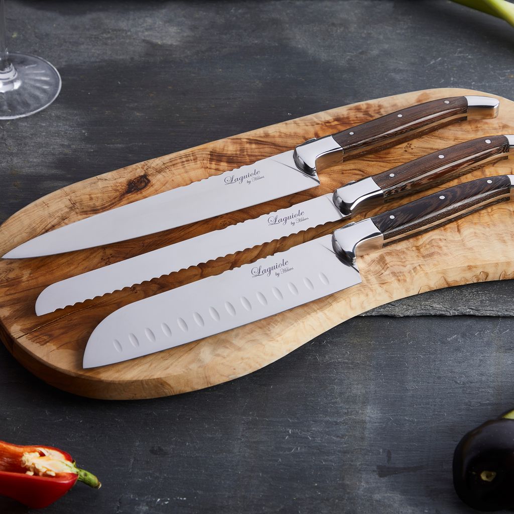 Laguiole By Hâws Chef Knife Set 3 Pcs Wengé