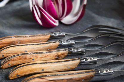Laguiole By Hâws Steak Fork Set 6 Pcs Olive