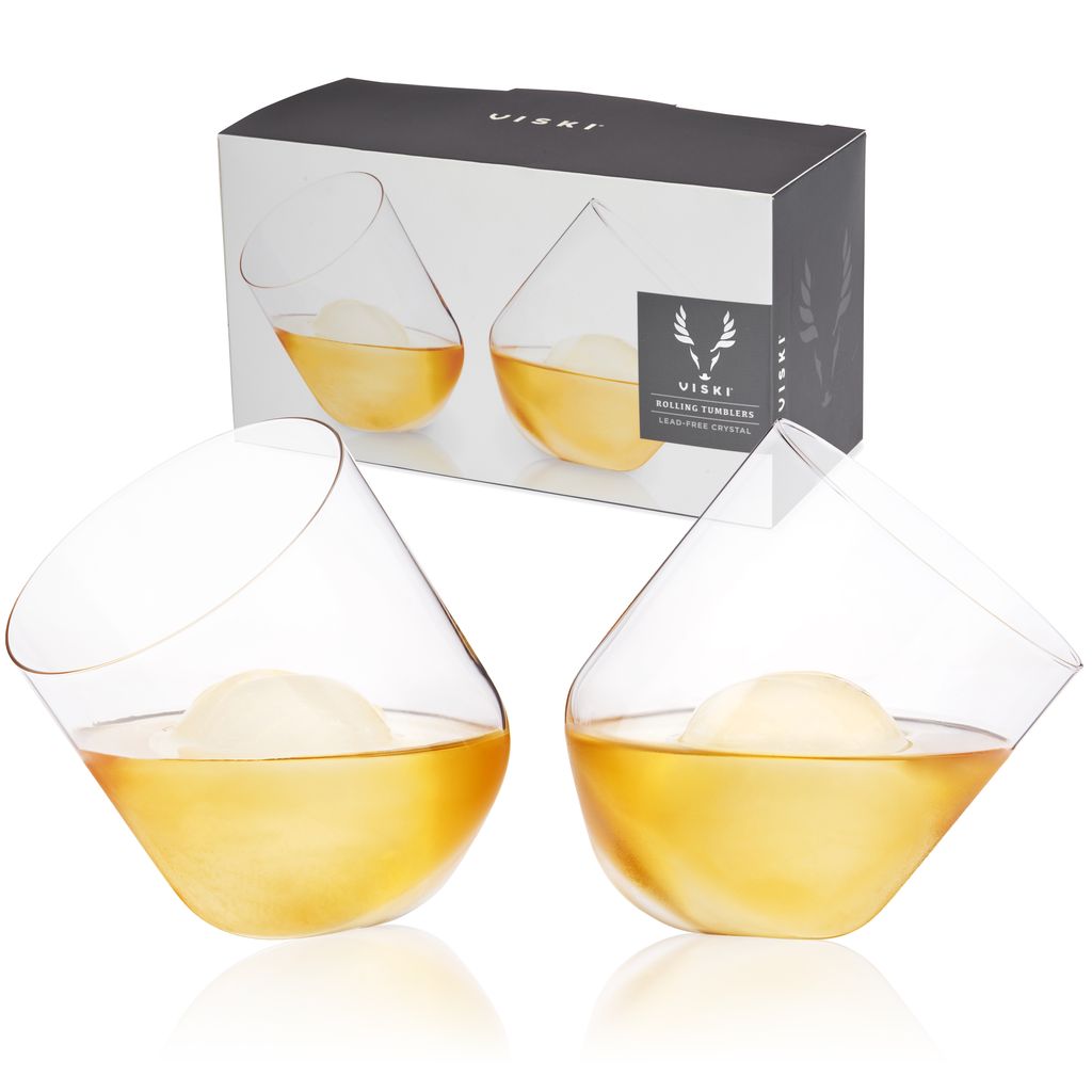 Viski Whiskeyglas Rolling 2-pack - Crystal Tumbler Luftande