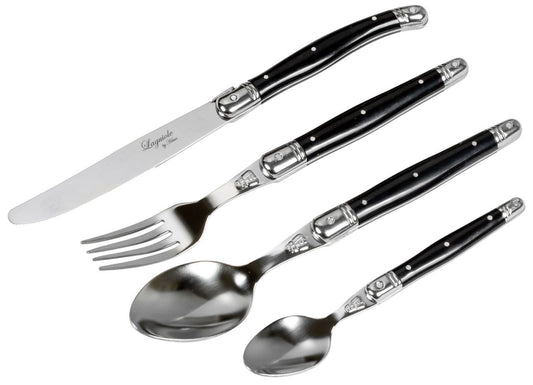 Laguiole By Hâws Cutlery Set 24 Pcs Black Abs