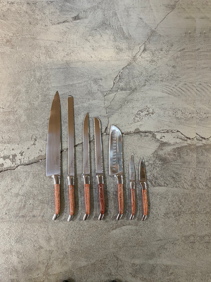 Laguiole By Hâws Chef Set 7 Pcs Rosewood