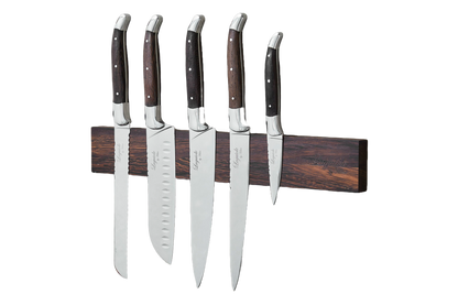 Laguiole by Hâws Chef Set 5 pcs + Wall Knife Holder Wengé