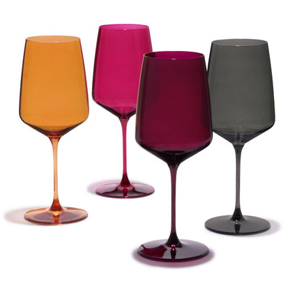 Viski Vinglas 65 cl Reserve Nouveau Sunset - Kristallglas Färgglada 4-pack