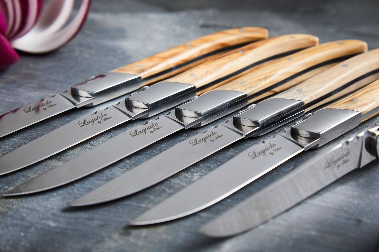 Laguiole By Hâws Steak Knife Set 6 Pcs Olive