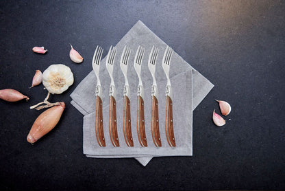 Laguiole By Hâws Steak Fork 6 Pcs Rosewood