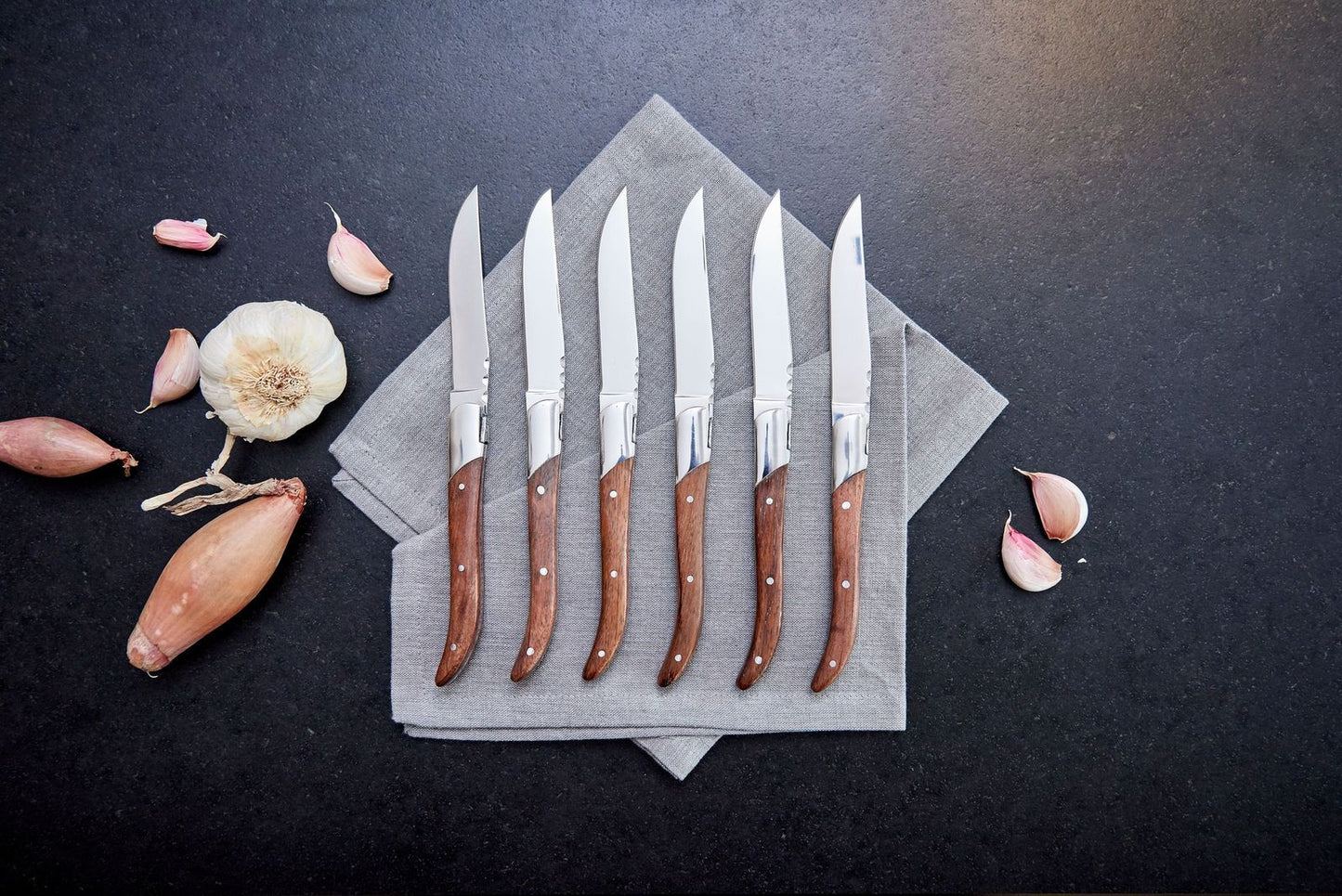 Laguiole By Hâws Steak Knife 6 Pcs Rosewood