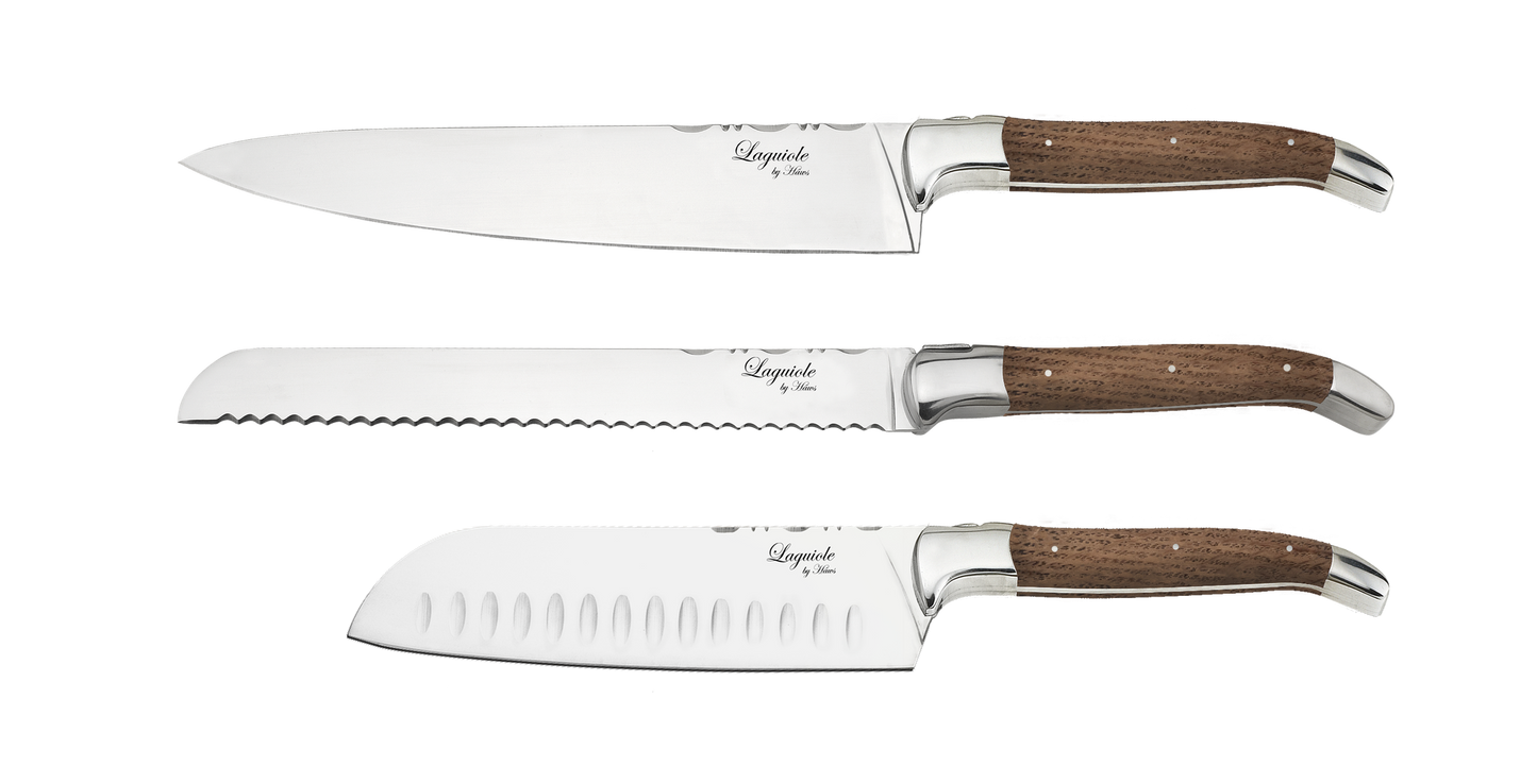Laguiole By Hâws Chef Set 3 Pcs Oak