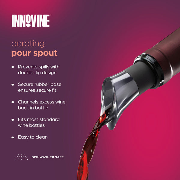 Innovine Drop Stop Vin 2-pack - Droppfri Hällpip för Vinflaskor