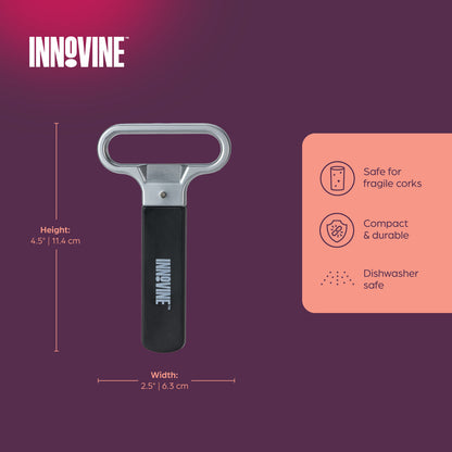 Innovine Tvåtandad Korkdragare - Korkskruv 2 Tänder med Fodral