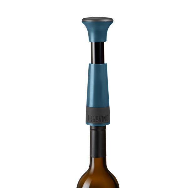 Innovine Vakuumpump Vin Teal - Vinsparare med 2 Korkar