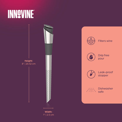 Innovine Vinhällare med Filter - Hällpip och med Propp