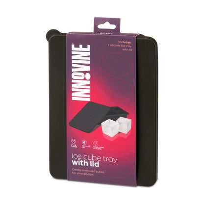 Innovine Isform med Lock - Stora Iskuber Silikon 6-pack