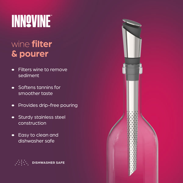 Innovine Vinhällare med Filter - Hällpip och med Propp